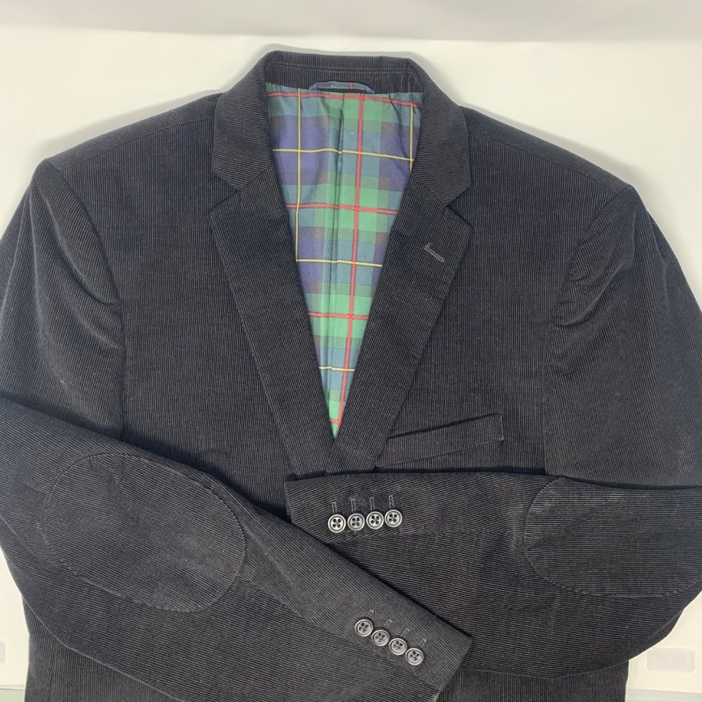US Polo Assn Men's Black Corduroy Blazer Size XL  42L
